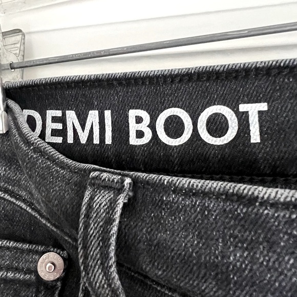 J.Crew-  Demi boot, washed black jeans with raw hem. - Picture 3 of 3
